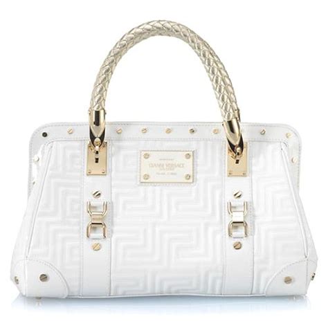 versace medium patent leather satchel handbag|Versace leather handbags.